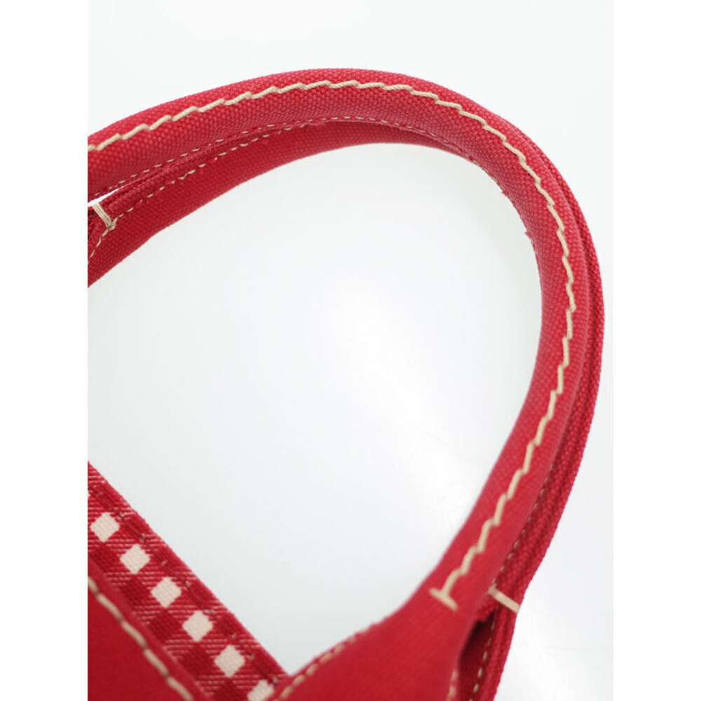 Prada Tote handles Canapa 2way top handbag Red canvas - Picture 5 of 9